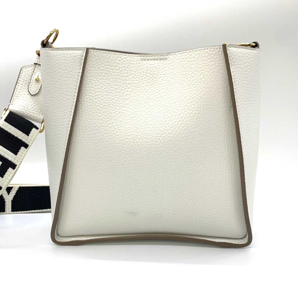 Stella McCartney Faux Leather Crossbody Bag White Gold Hardware in Great Condition