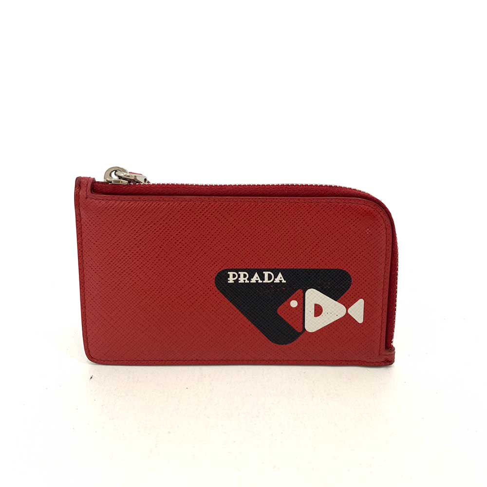 Prada Saffiano Coin and Card Case 2MC021 in Very Good Condition