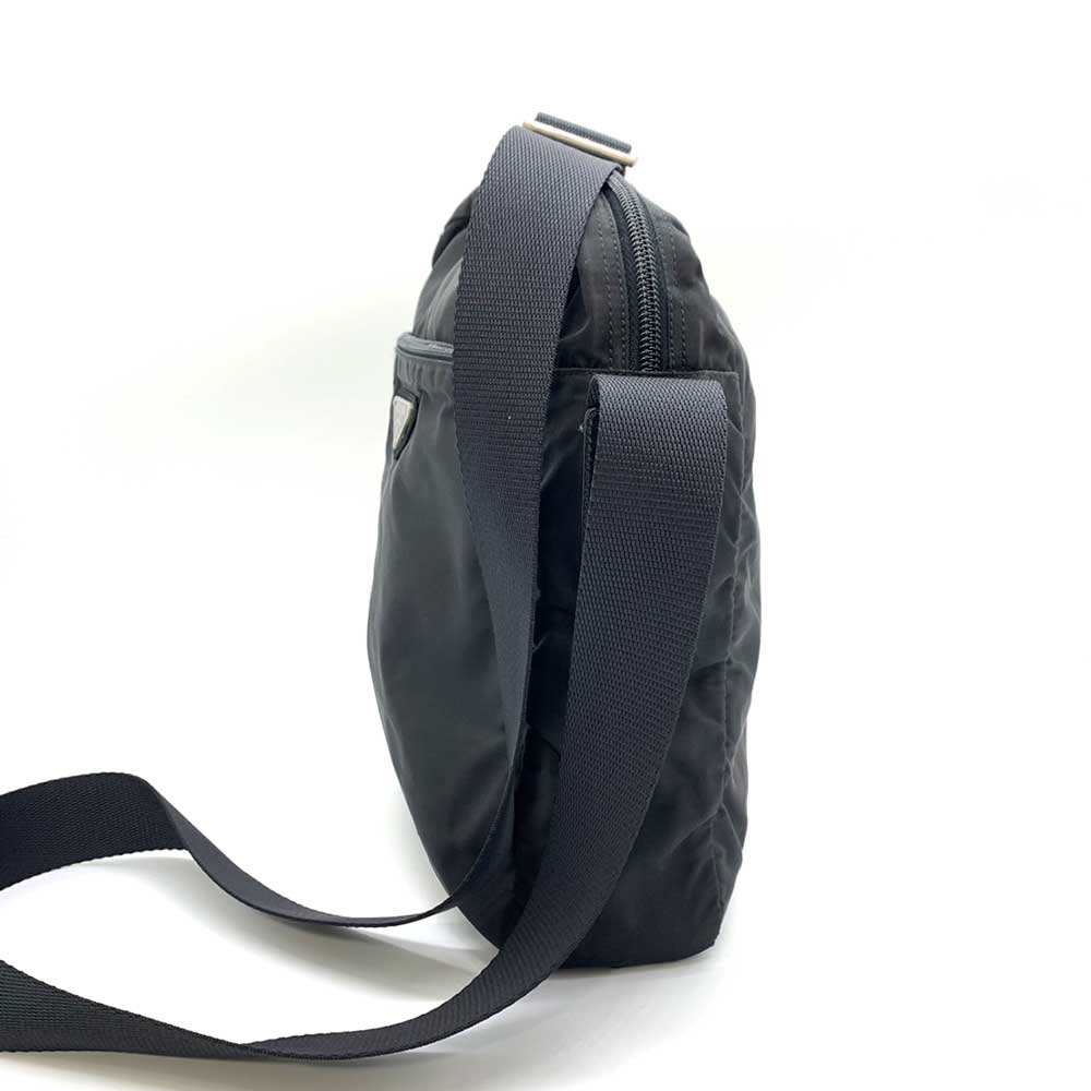 Prada Nylon Crossbody Shoulder Bag Black