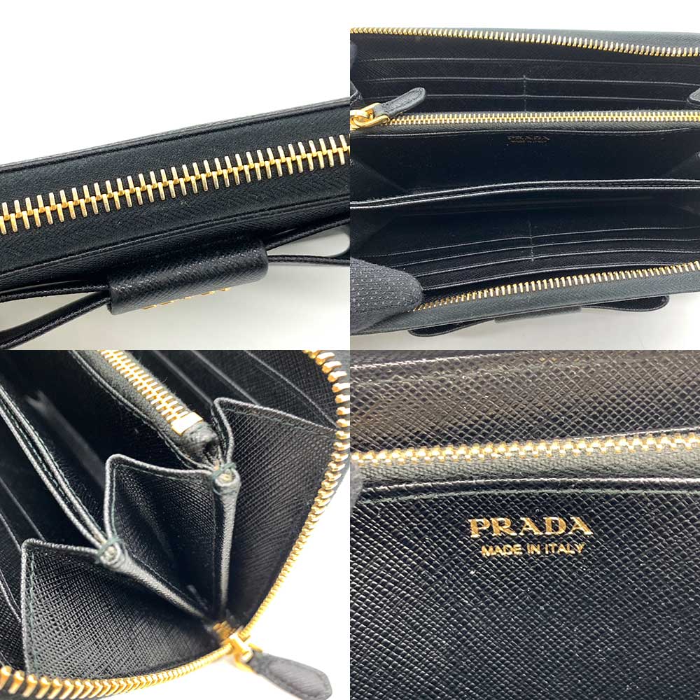 Prada Saffiano Leather Long Wallet 1ML506