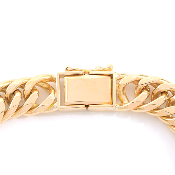 K18 6-Sided Double Bracelet Yellow Gold