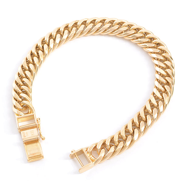 K18 6-Sided Double Bracelet Yellow Gold