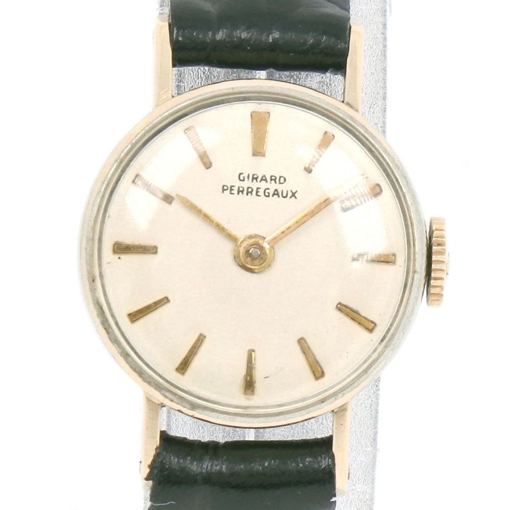 Girard-Perregaux Watch Stainless Steel Leather Gold Manual