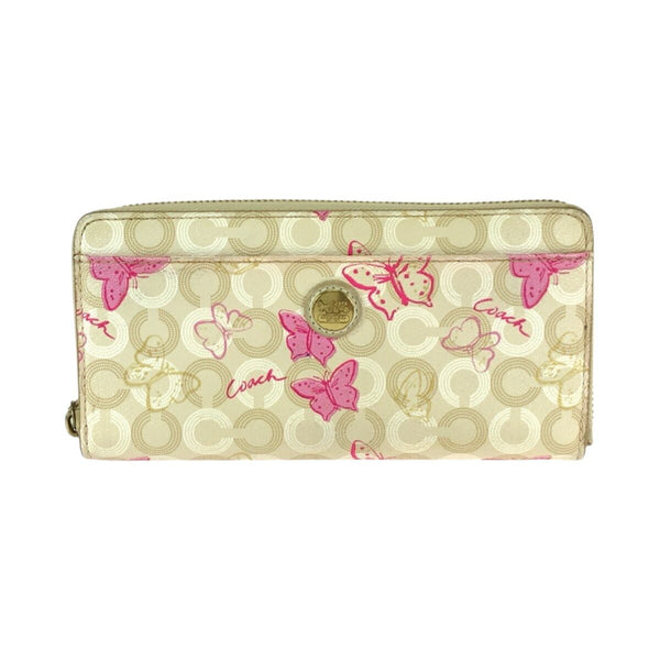Coach Butterfly PVC Long Wallet