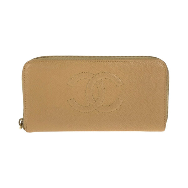 Chanel Coco Mark Caviar Skin Long Wallet