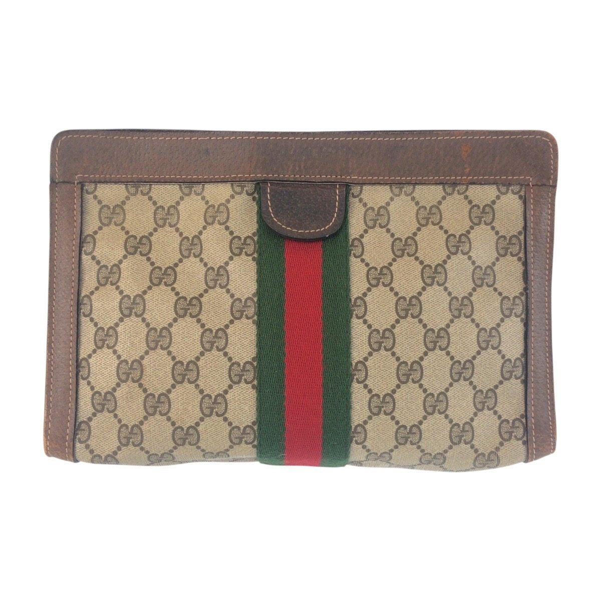 Gucci GG Supreme Canvas Clutch Bag
