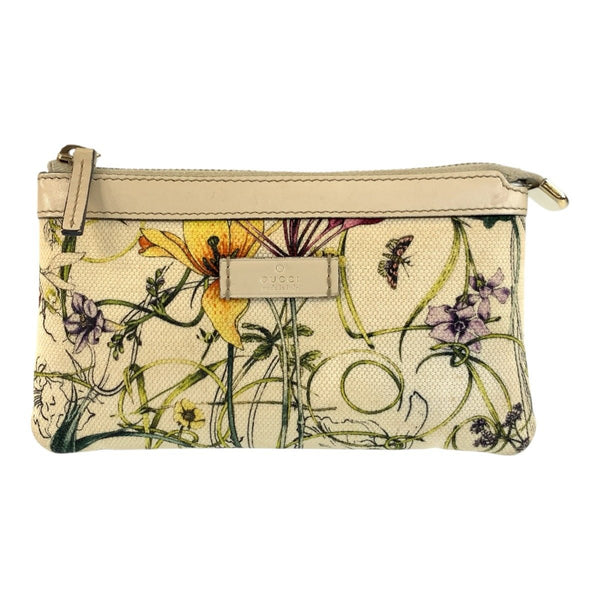 GUCCI Flora Canvas Pouch