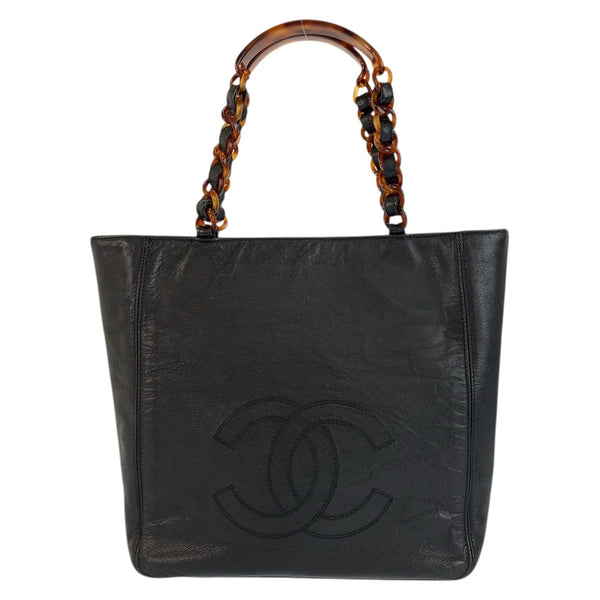 Chanel Coco Mark Leather Tote Bag