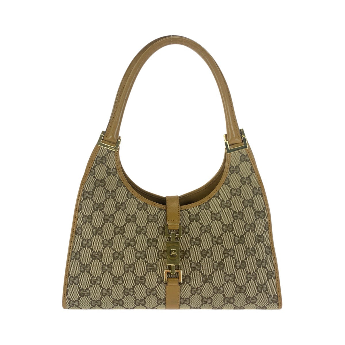 Gucci Jackie GG Canvas Leather Shoulder Bag