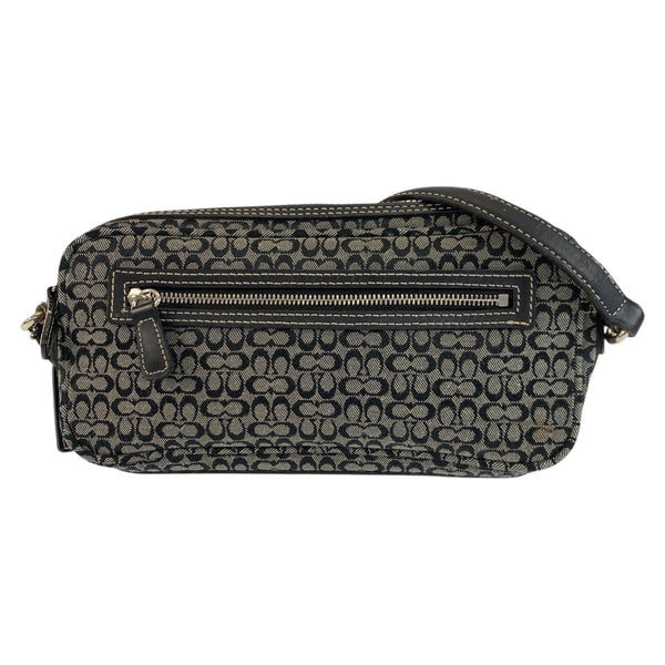 COACH Mini Signature Canvas Leather Shoulder Bag