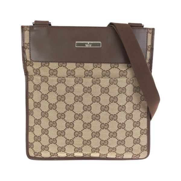 Gucci GG Canvas Leather Shoulder Bag