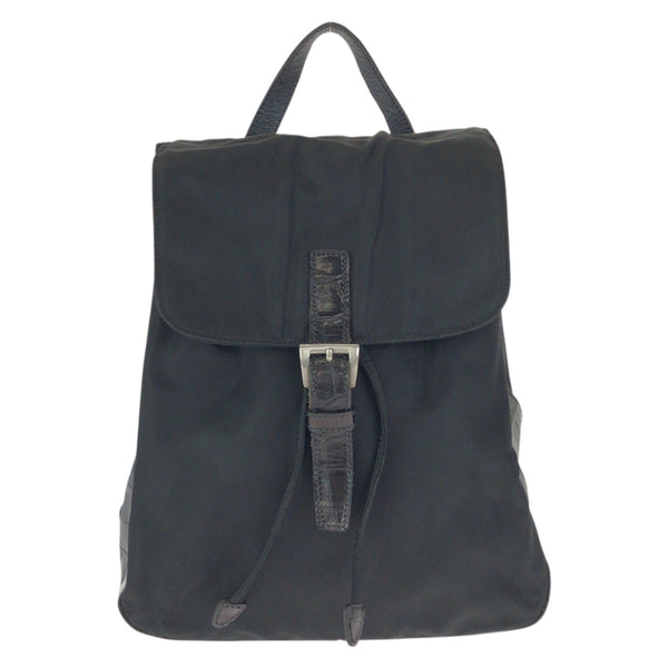 Prada Tessuto Nylon Leather Backpack