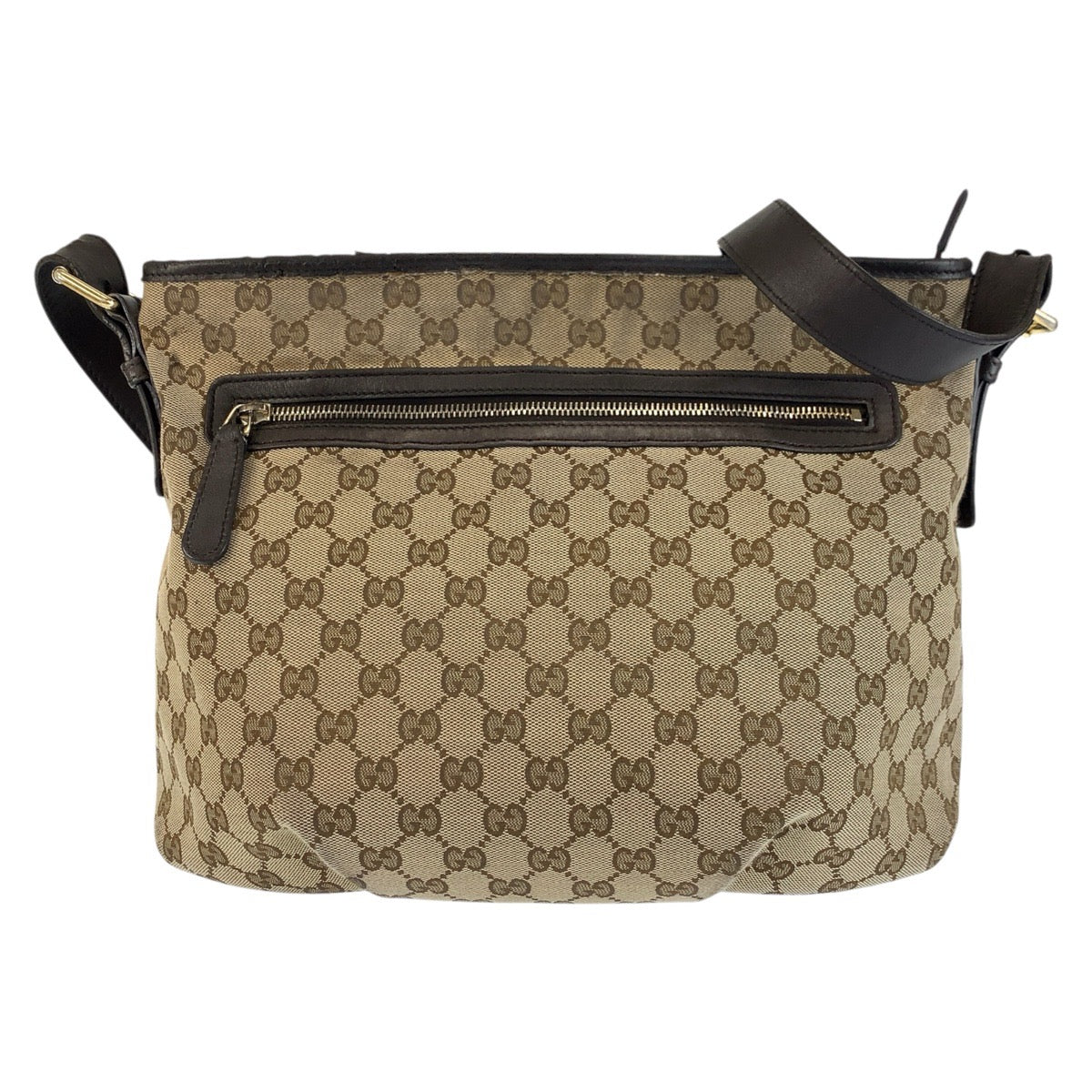 Gucci GG Canvas Leather Shoulder Bag