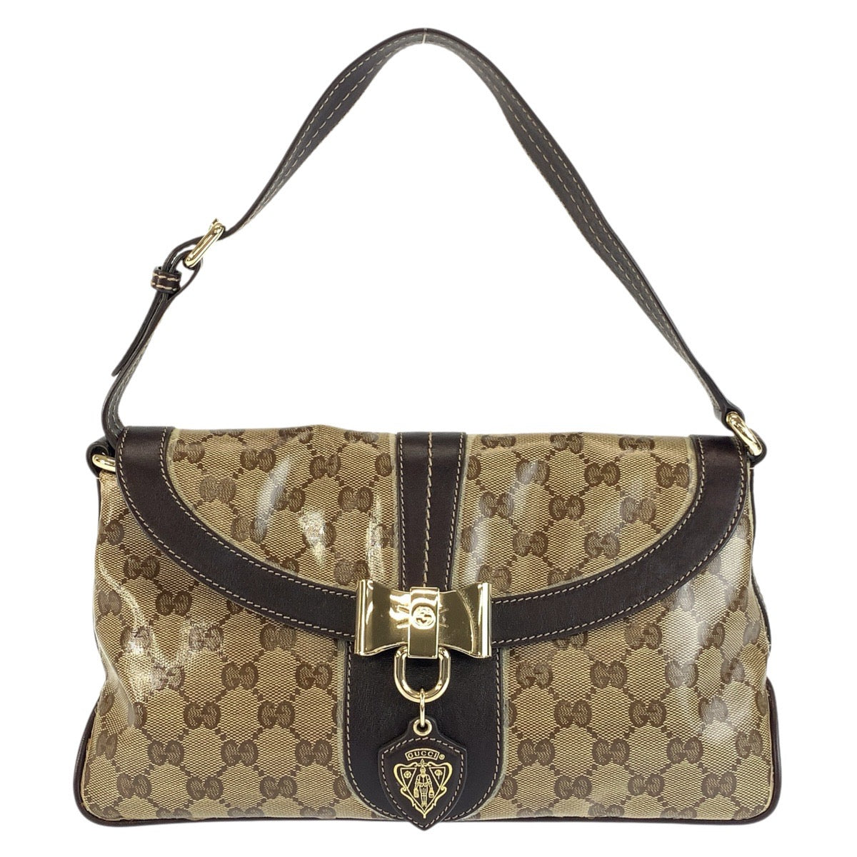 Gucci GG Crystal Coated Canvas Shoulder Bag