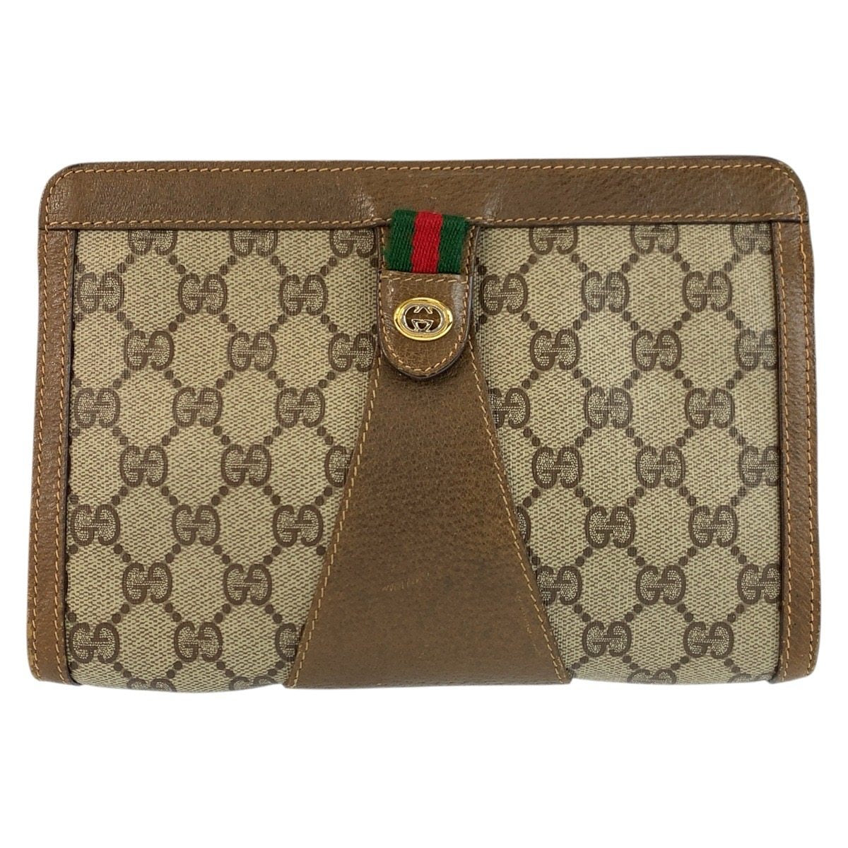 Gucci GG Supreme Canvas Clutch Bag