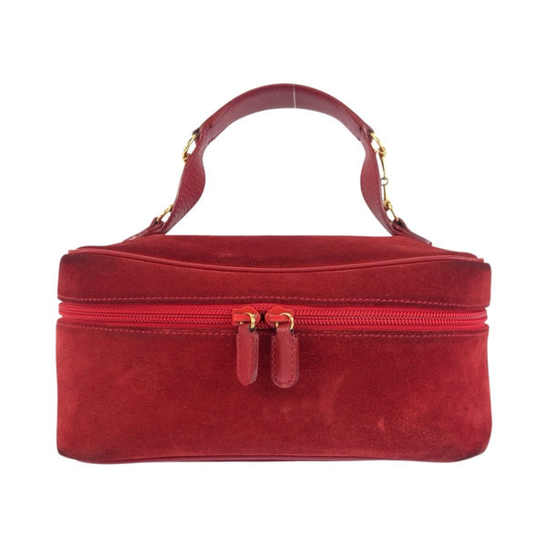 GUCCI Horsebit Suede Handbag