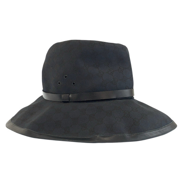 Gucci GG Canvas Leather Hat