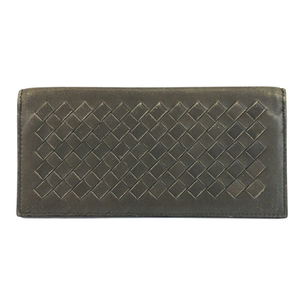 Bottega Veneta Intrecciato Leather Long Wallet