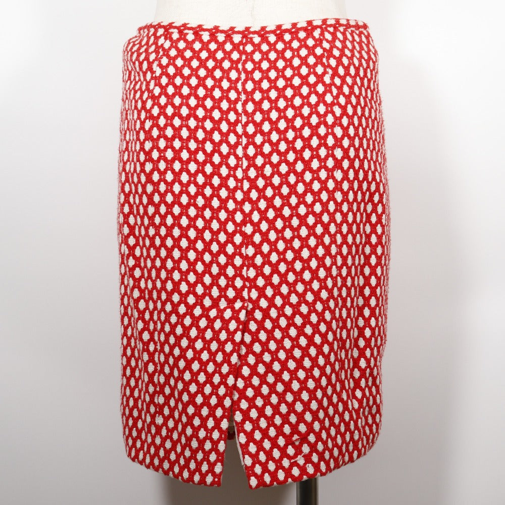 Chanel Skirt Rayon Bamboo Cotton Red