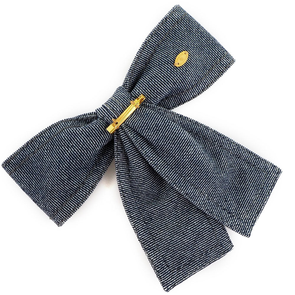 Chanel Cotton Denim Brooch