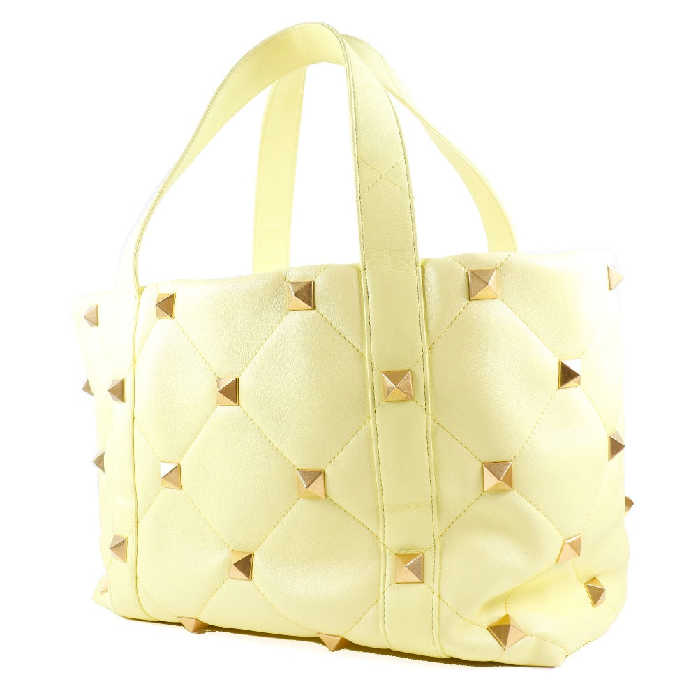 Valentino Roman Studs Tote Bag Yellow