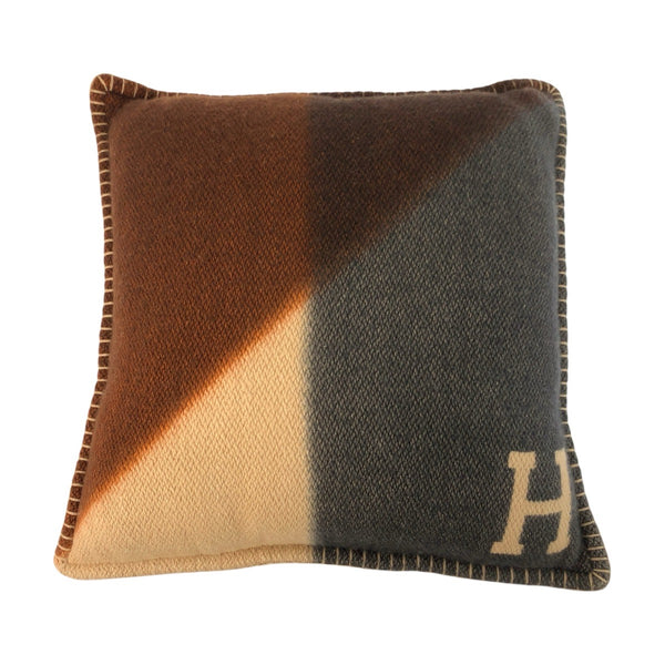 Hermes H Pythagore Cashmere Cushion