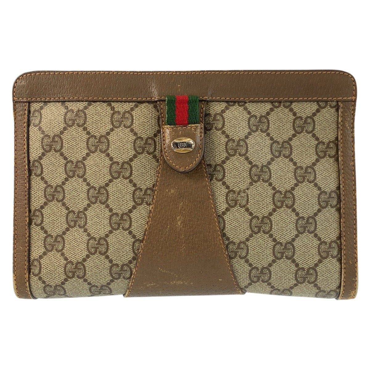 Gucci GG Supreme Canvas Clutch Bag