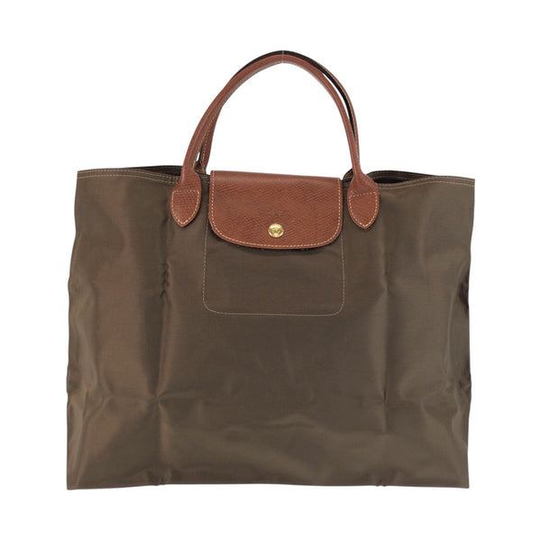 Longchamp Le Pliage Nylon Leather Tote Bag