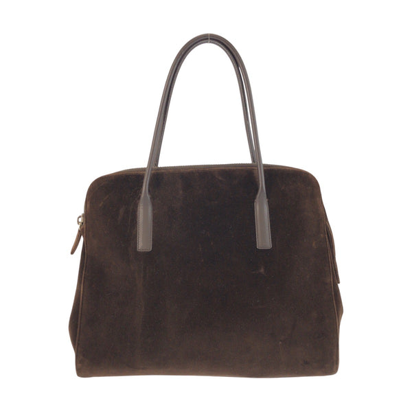 Prada Velour Leather Tote Bag