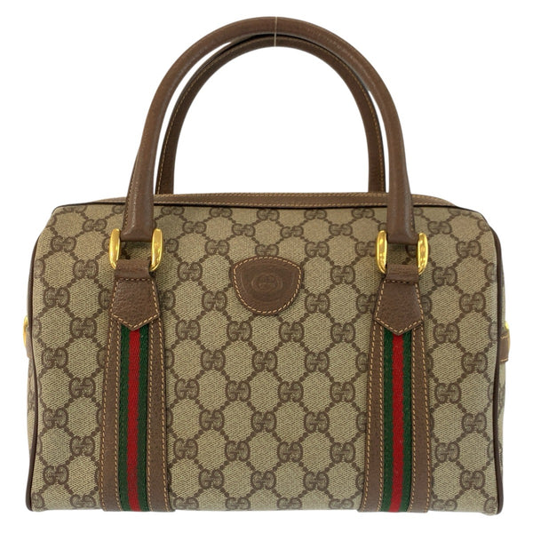 Gucci PVC Leather Boston Bag