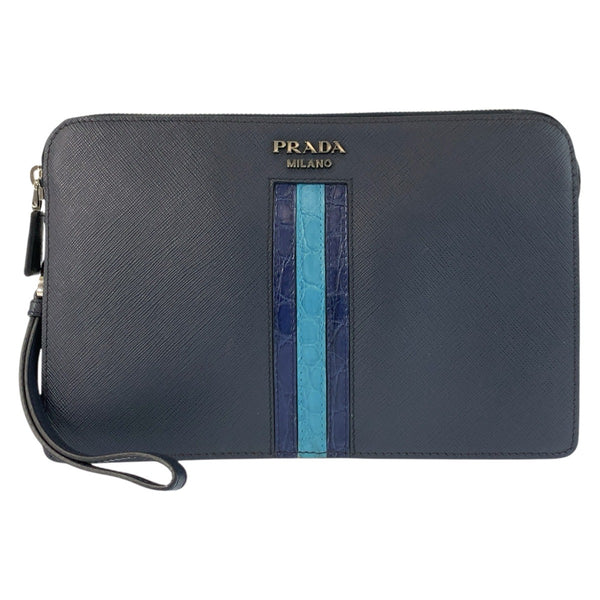 Prada Saffiano Leather Clutch Bag