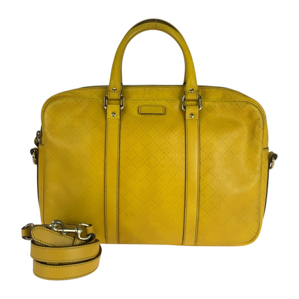 Gucci Diamante Leather 2way Briefcase