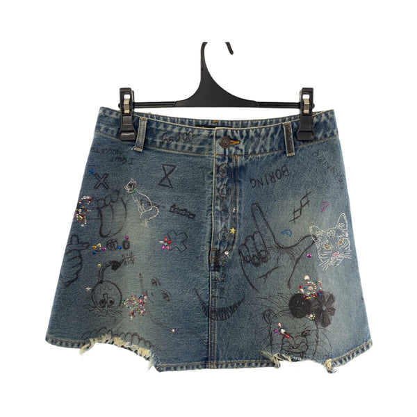Balenciaga Denim Mini Skirt