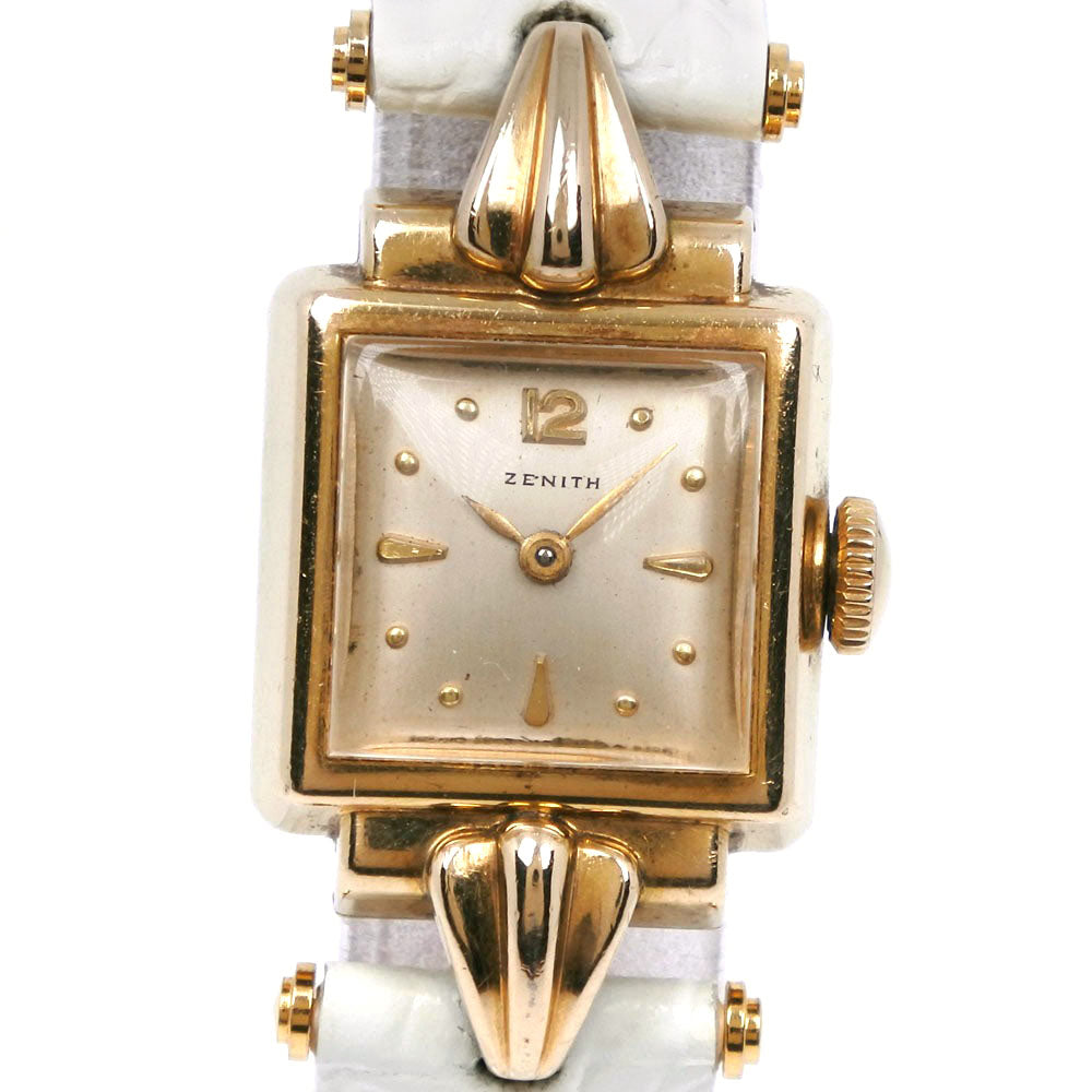 Zenith Gold Stainless Steel Leather Watch