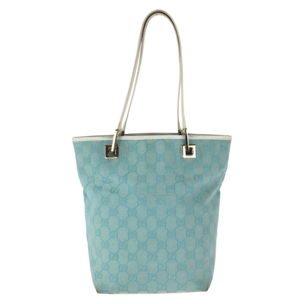 Gucci GG Canvas Leather Tote Bag