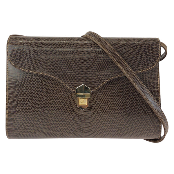 Gucci Lizard 2way Shoulder Bag Clutch Bag