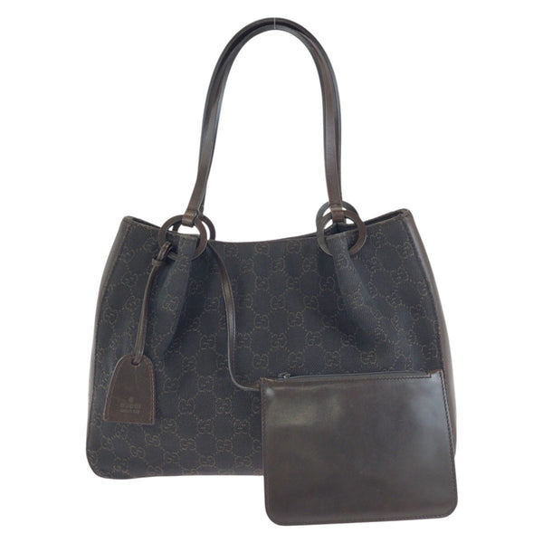 Gucci GG Canvas Leather Shoulder Bag