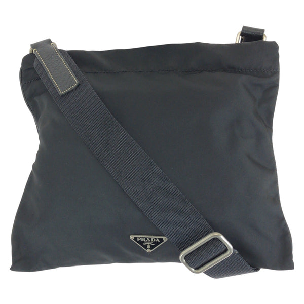 PRADA Tessuto Nylon Leather Shoulder Bag