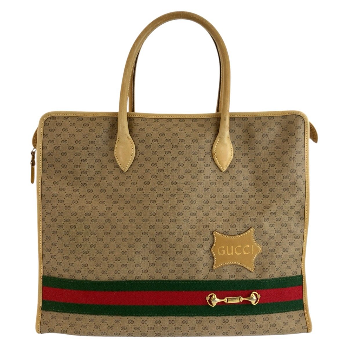 Gucci GG Supreme Leather Tote Bag
