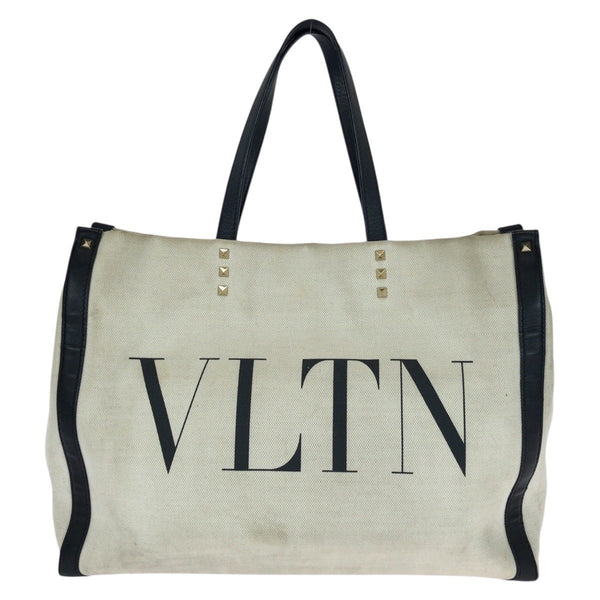Valentino Garavani Rockstuds VLTN Leather Tote Bag
