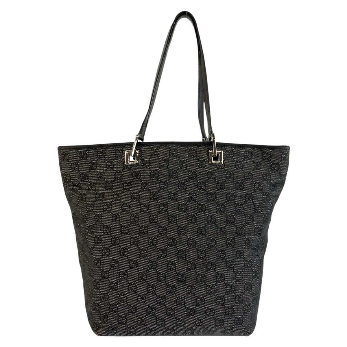 Gucci GG Canvas Leather Tote Bag