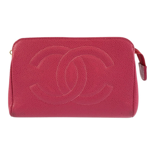 Chanel Leather Cosmetic Pouch