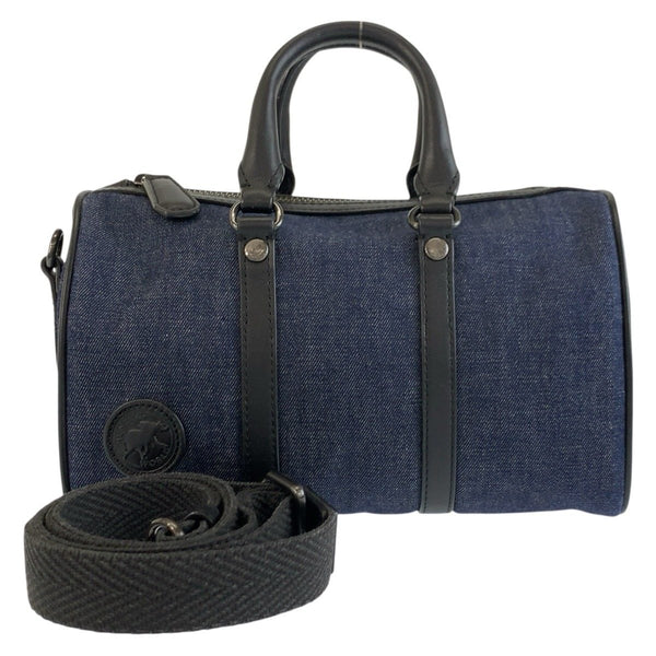 HUNTING WORLD Denim Leather 2way Bag