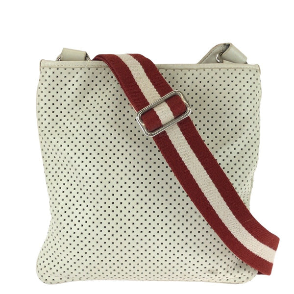 Bally Perforated Leather Shoulder Bag
