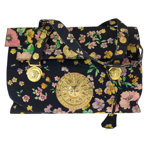 Versace Sunburst Medusa Canvas 2way Bag