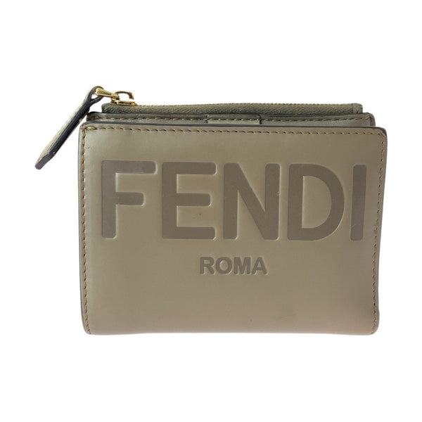 Fendi Roma Leather Compact Wallet