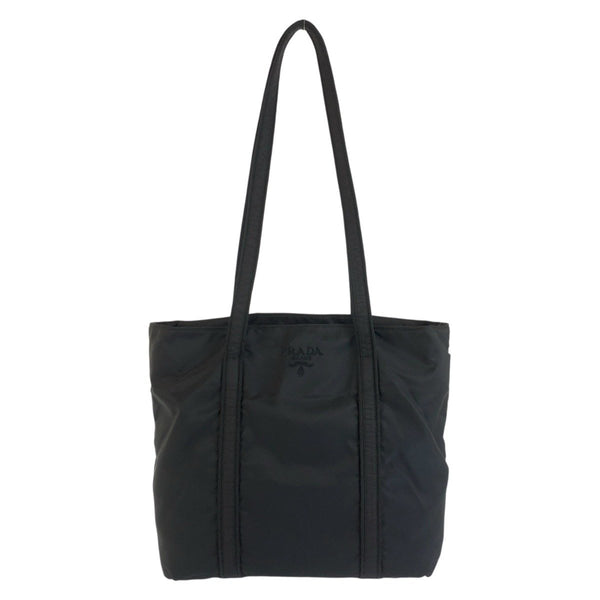 Prada Tessuto Logo Embroidery Nylon Tote Bag