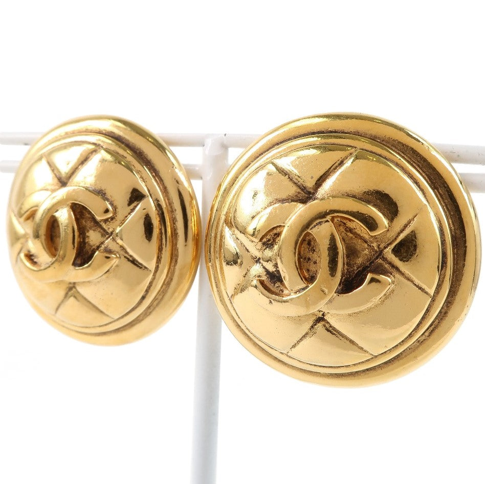 Chanel Gold Plated Earrings