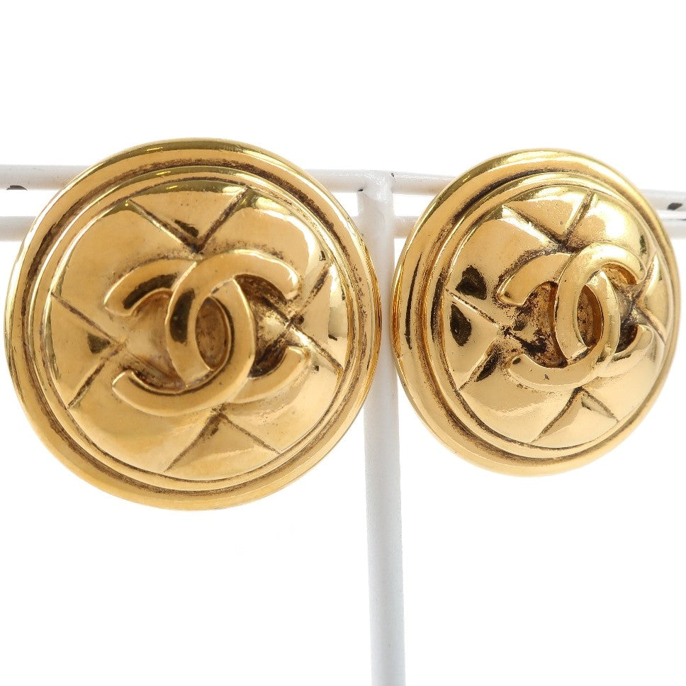 Chanel Gold Plated Earrings