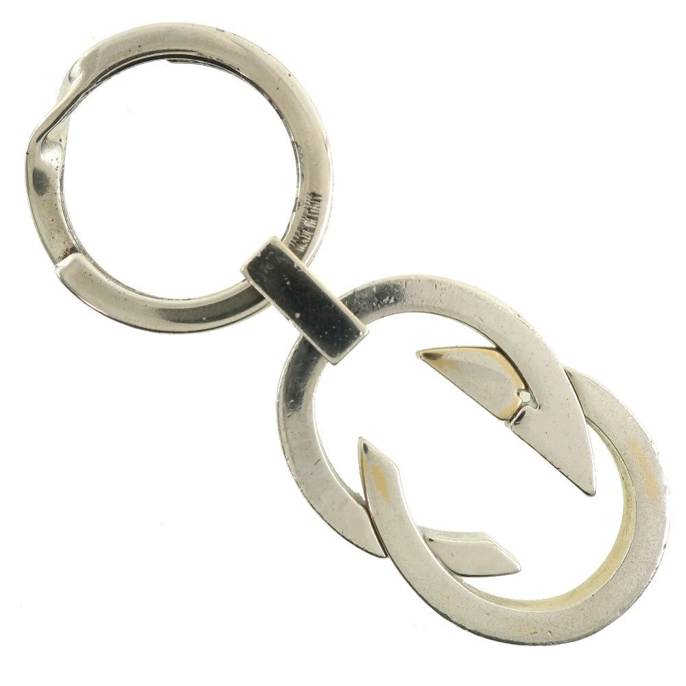 Gucci Silver Interlocking G Keychain